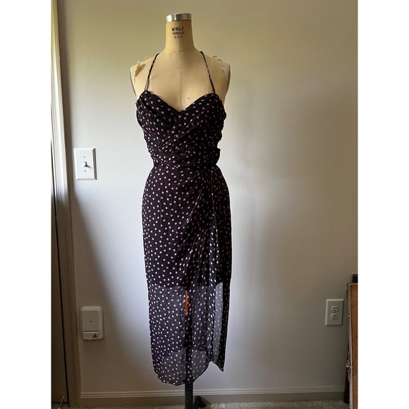 The Kooples Dresses & Skirts - The Kooples Paris Silk Polka Dot Midi Romantic Whimsical Dress Fits US 6-8